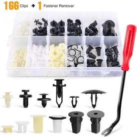 166 Pcs Car Push Retainer Clips Kits For GM Toyota Honda Nissan Mazda