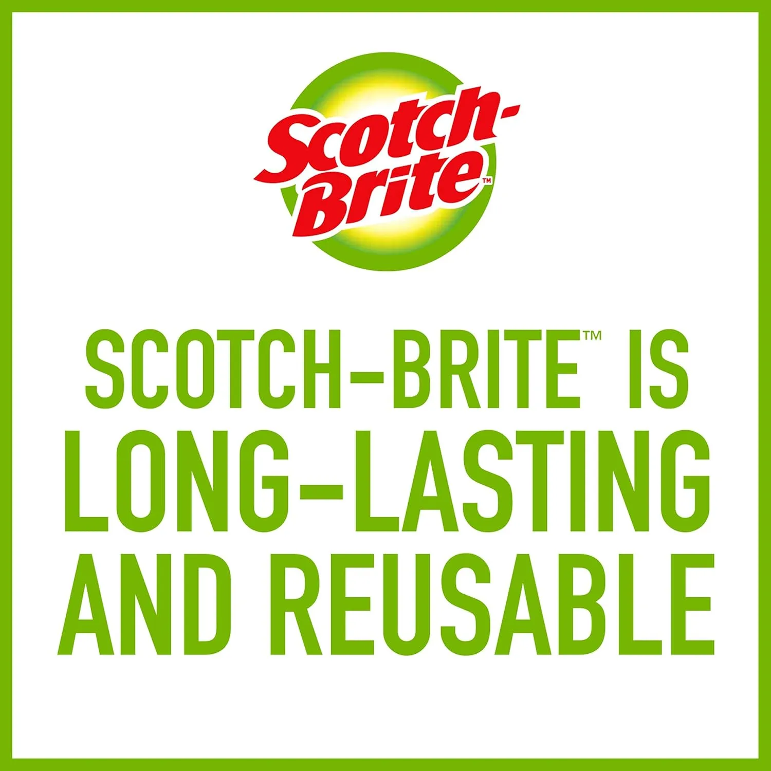 3M 220-8-CC 6-Inch by 9-Inch Scotch-Brite Heavy Duty Scour Pad, 8 Count