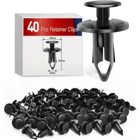 40 Pcs Head 20mm Hole 8mm Bumper Rivet Clips for GM 21030249 for Ford N807389S Chrysler 6503598