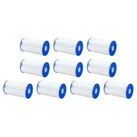 Bestway Flowclear Type IV & B Pool Filter Pump Replacement Cartridge (10 Pack)
