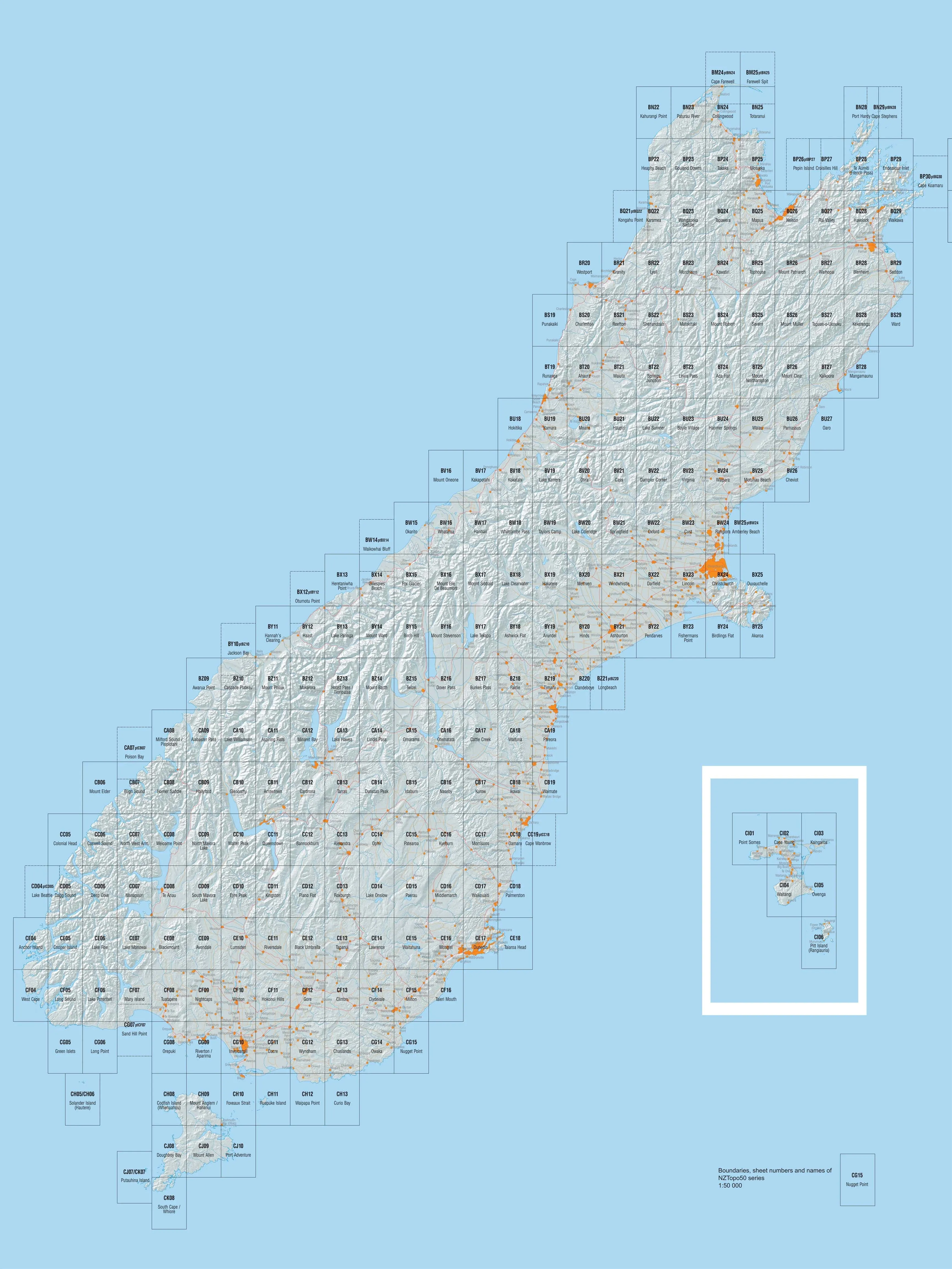 BQ26 - Nelson Topo50 map