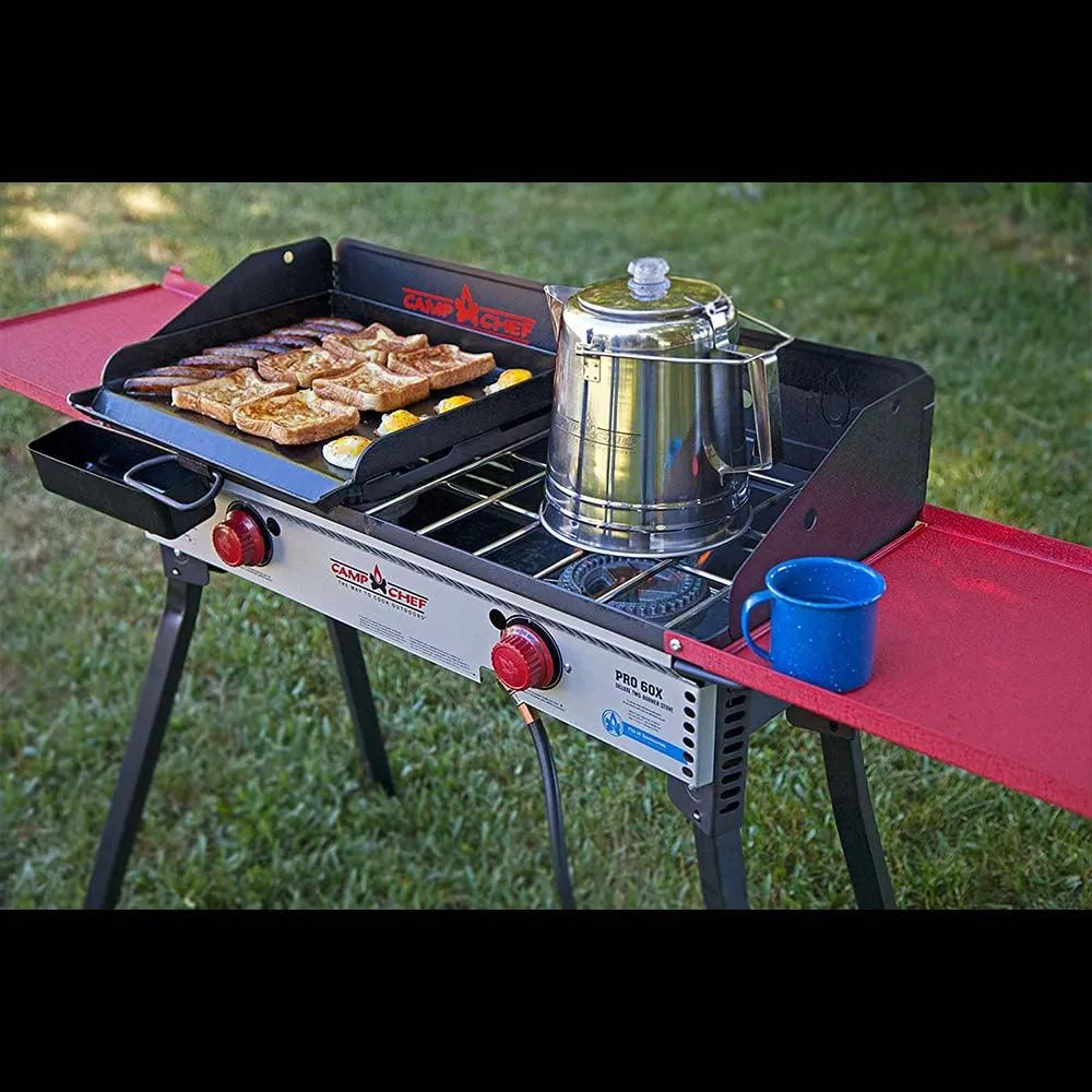 Camp Chef - 14 Inch Flat Top Griddle Cast Iron Cooktop (Single Burner)