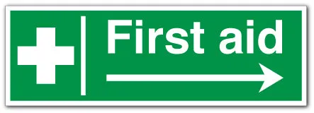 First aid - arrow right
