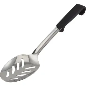 Genware Plastic Handle Spoon Slotted Black