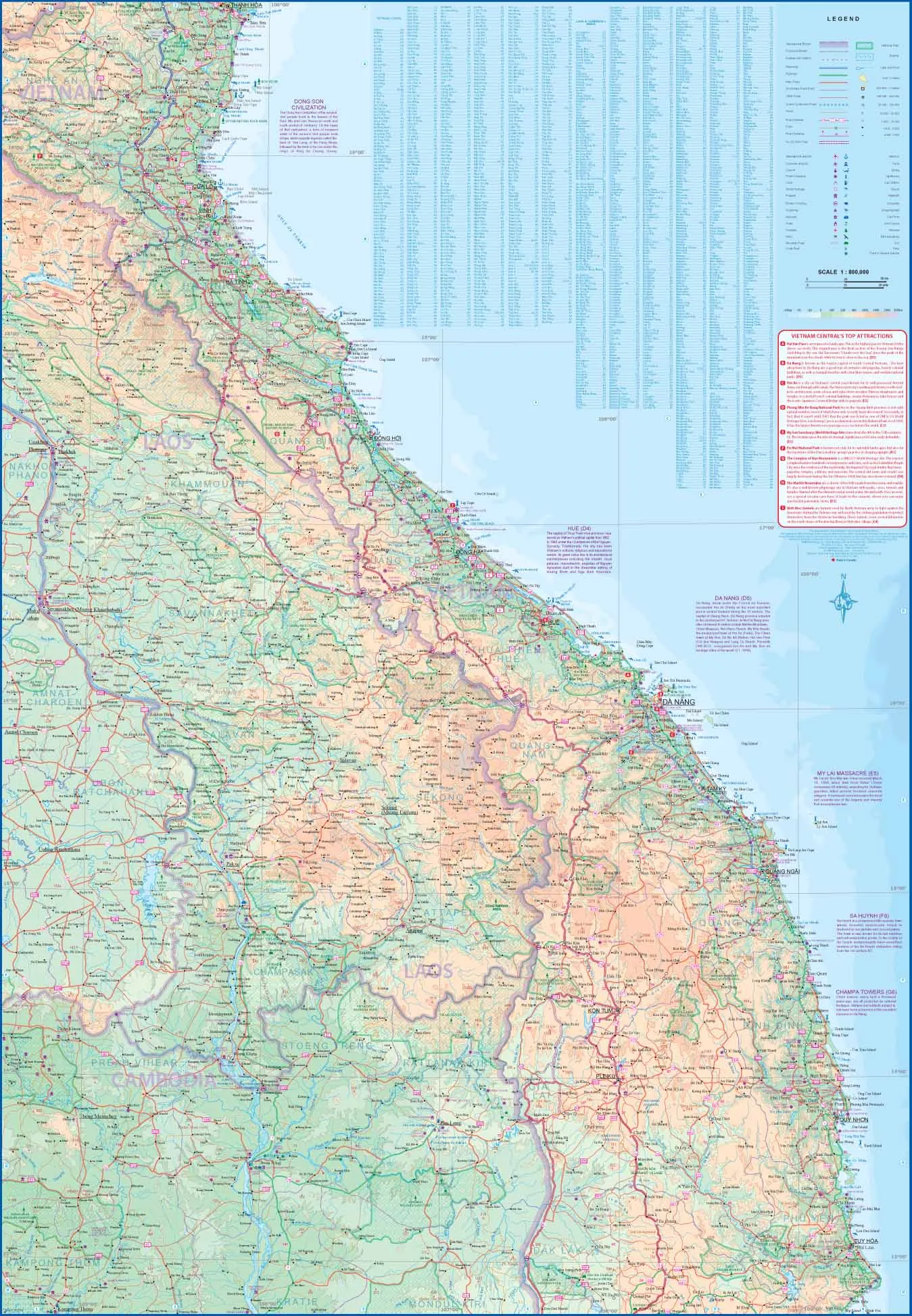 Hue & Central Vietnam ITMB Map