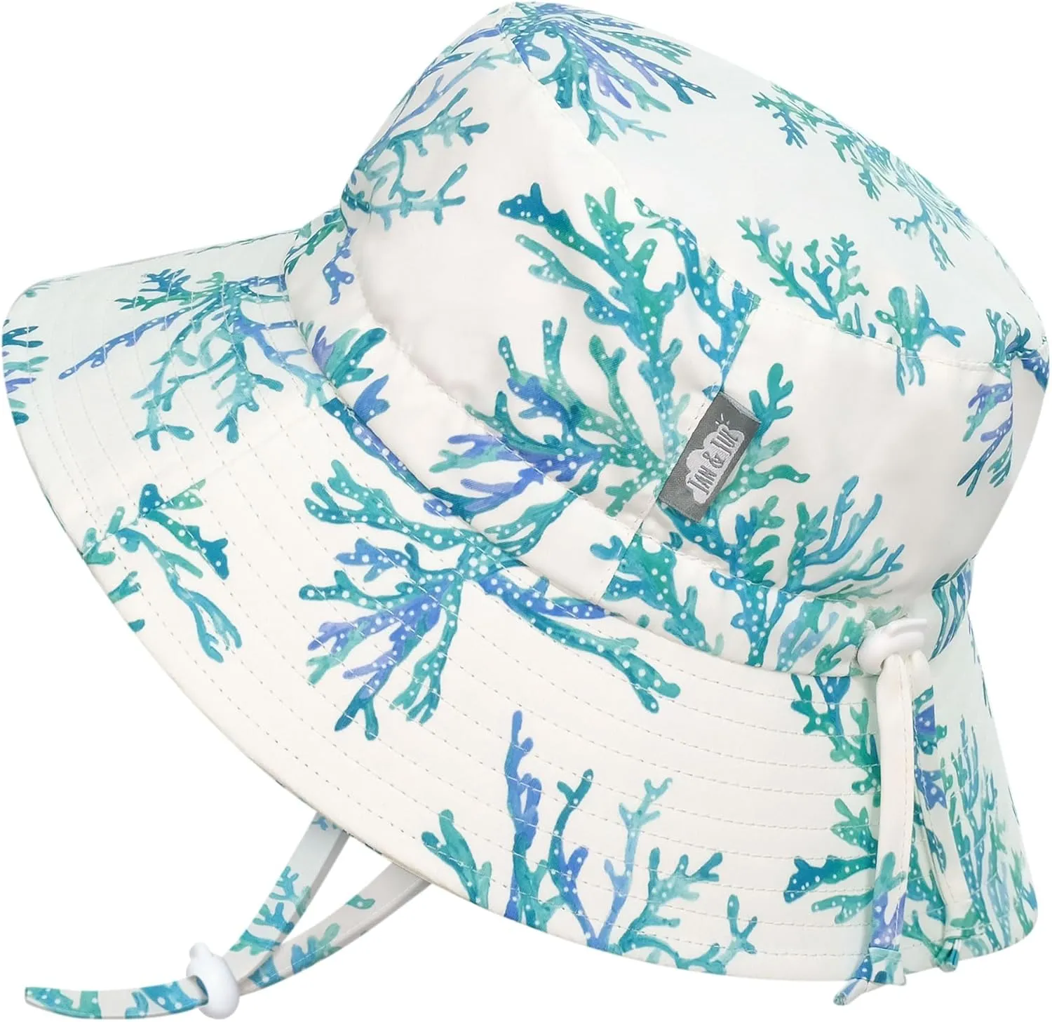 JAN & JUL Girls' Adjustable Water Resistant Bucket Sun-hat 50  UPF