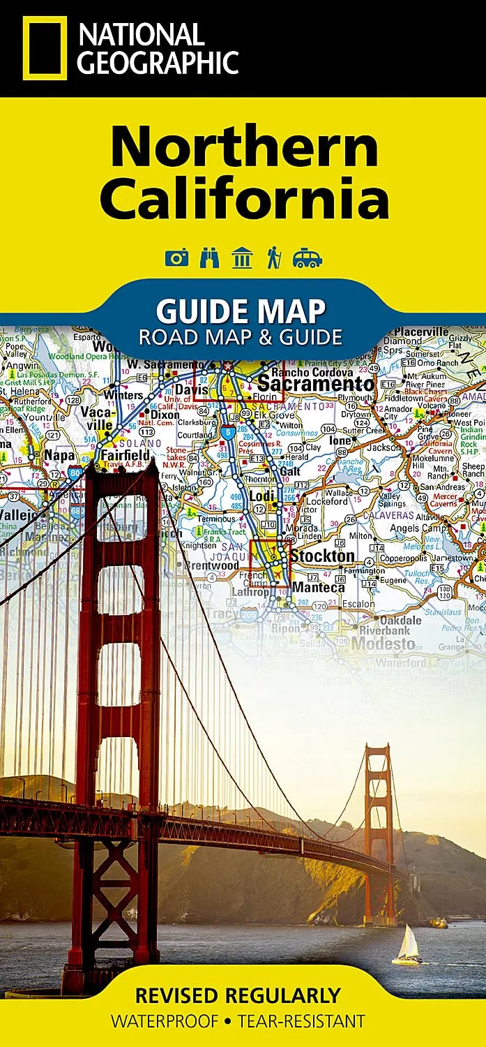 Northern California Map (National Geographic Guide Map) Map  Folded Map, December 12, 2023